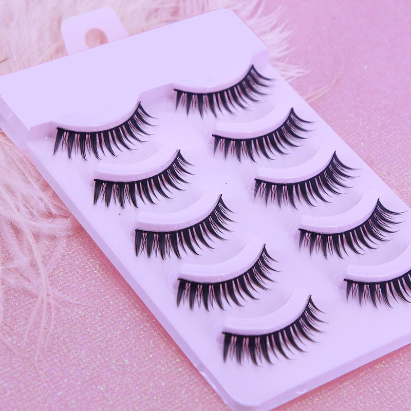 Eyelash Extension Japanese Style - Handmade 5 Pairs Japanese Style Little