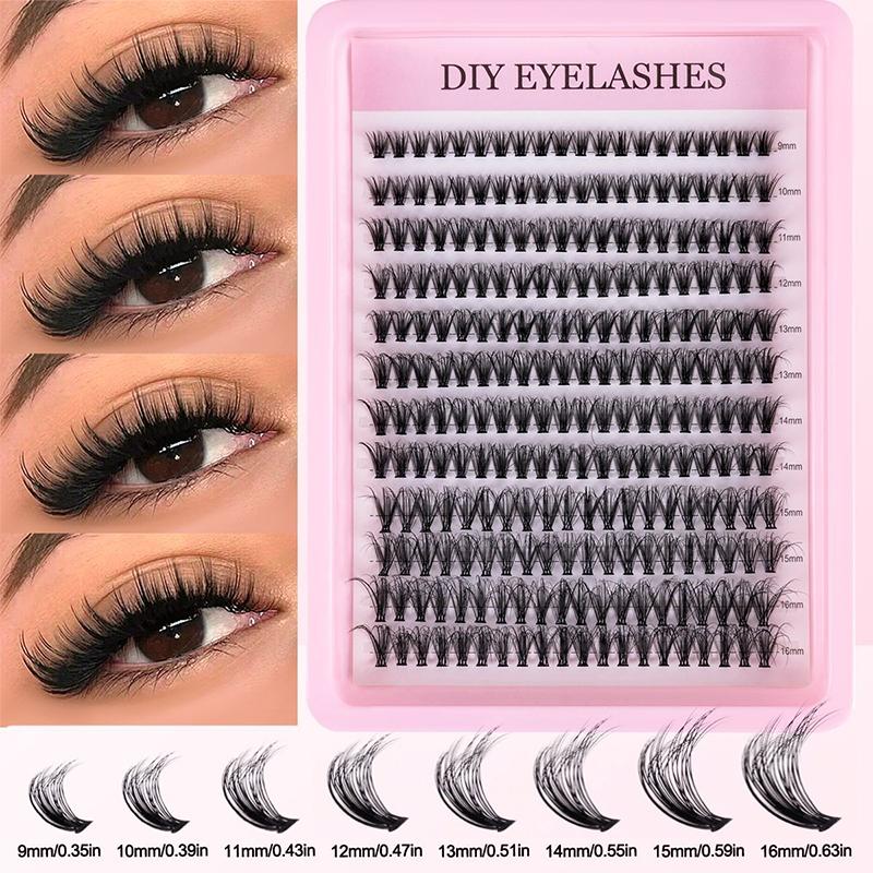 Eyelash Extension Cluster - Natural Cluster Feathe-r Lash Kit DIY