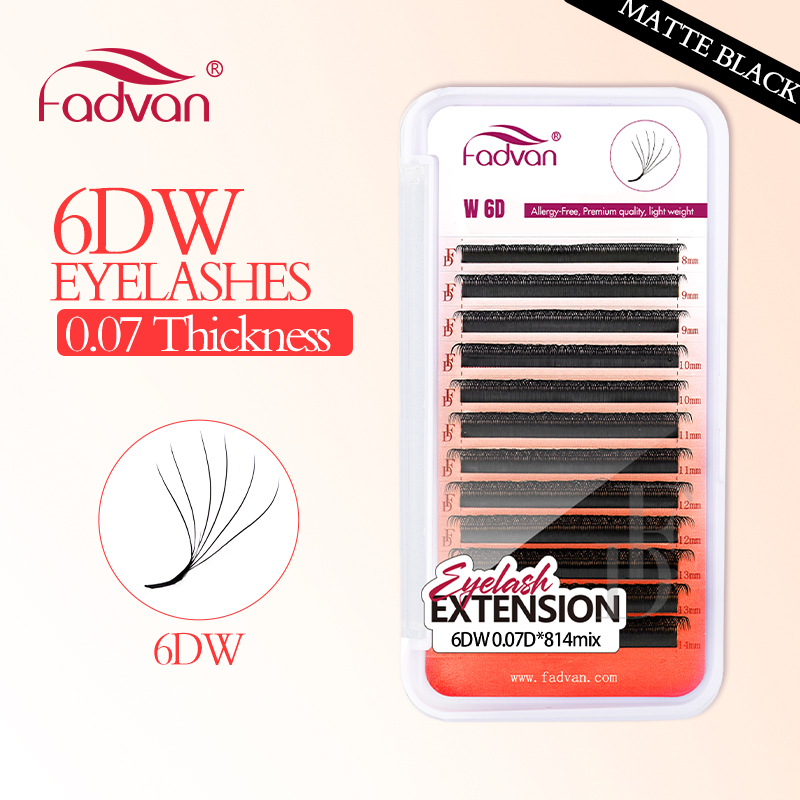 FADVAN Real 6D W lashes 0.07 W - Eyelash Extension For Asian Eyes review and price