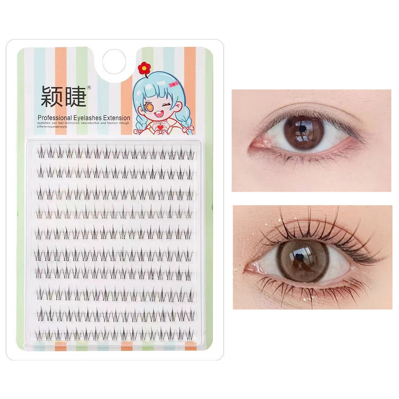 Wispy individual lashes Korean - Eyelash Extension Korean review and price