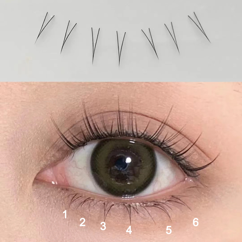 J Curl V Shape Under Eyelash C - Eyelash Extension Korean review and price