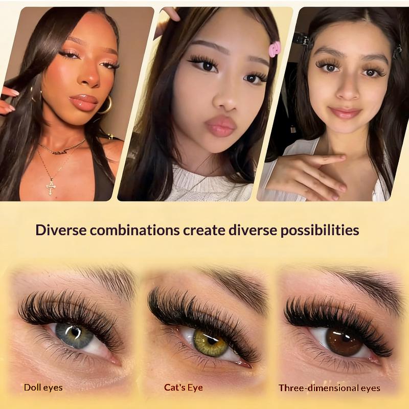 New DIY Lashes Extension Kit G - Eyelash Extension Cluster review and price
