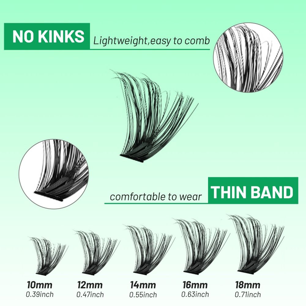 Natural Look False Eyelashes B - Eyelash Extension Cluster review and price