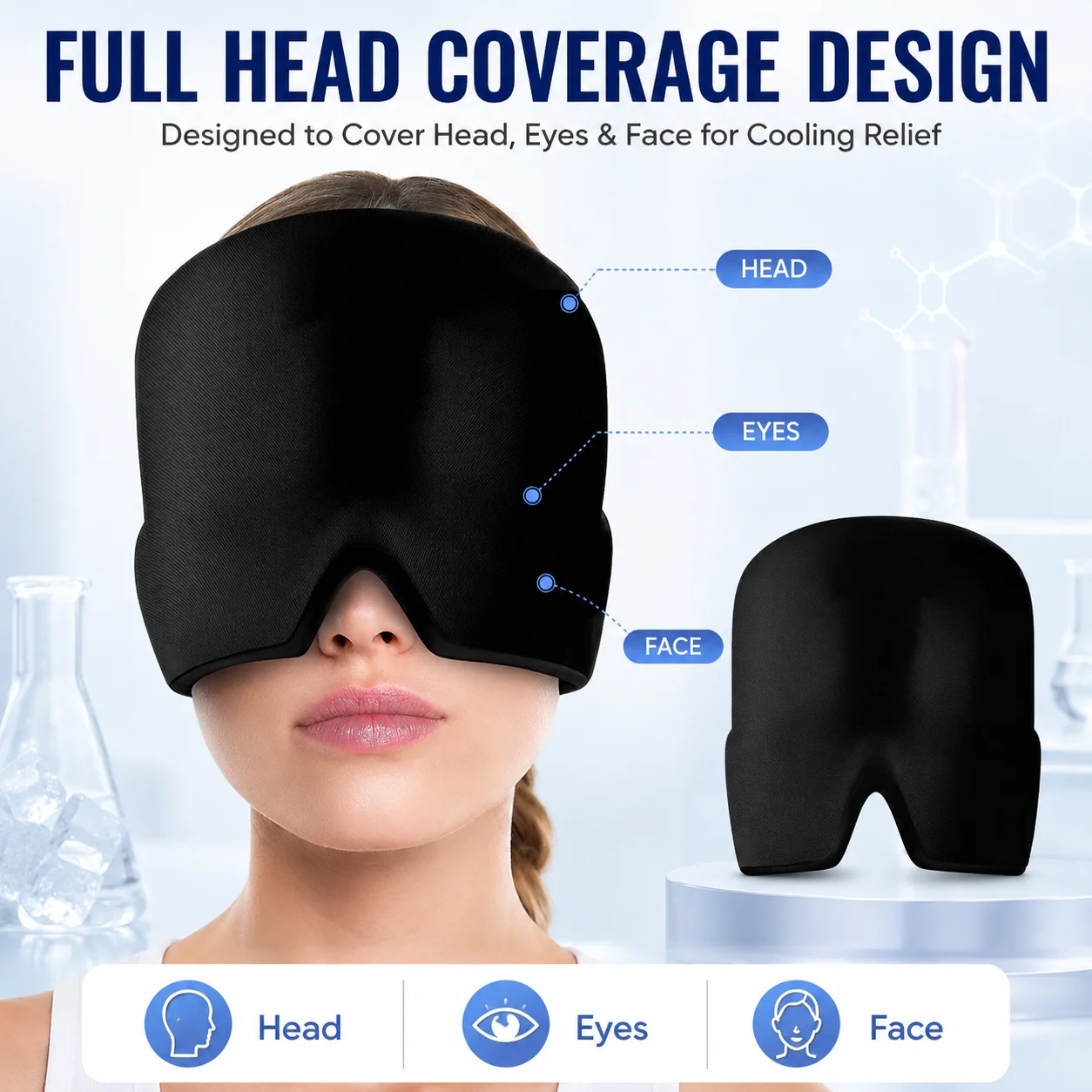 Migraine Relief Ice Head Wrap  - Under Eye Gel review and price