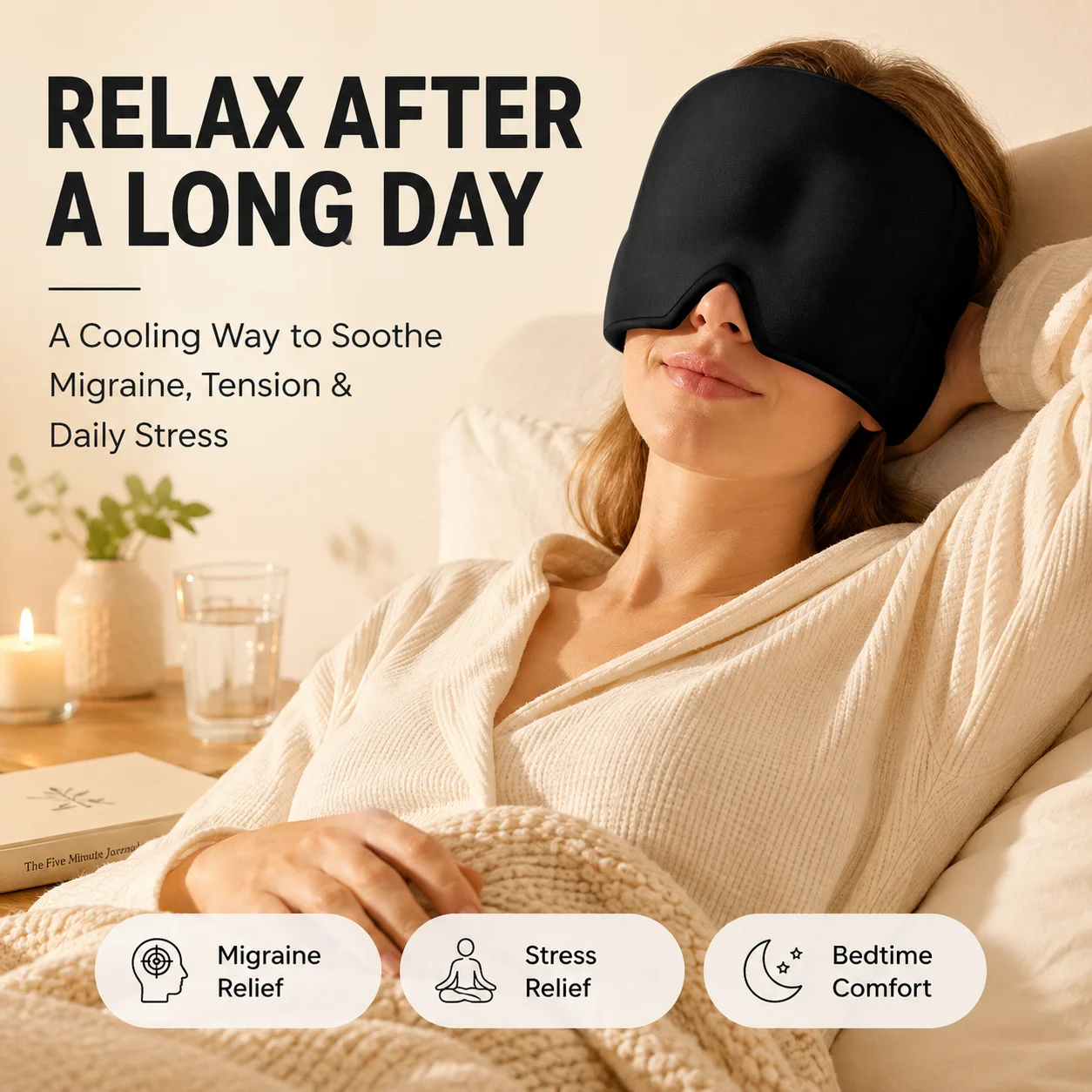 Migraine Relief Ice Head Wrap  - Under Eye Gel review and price