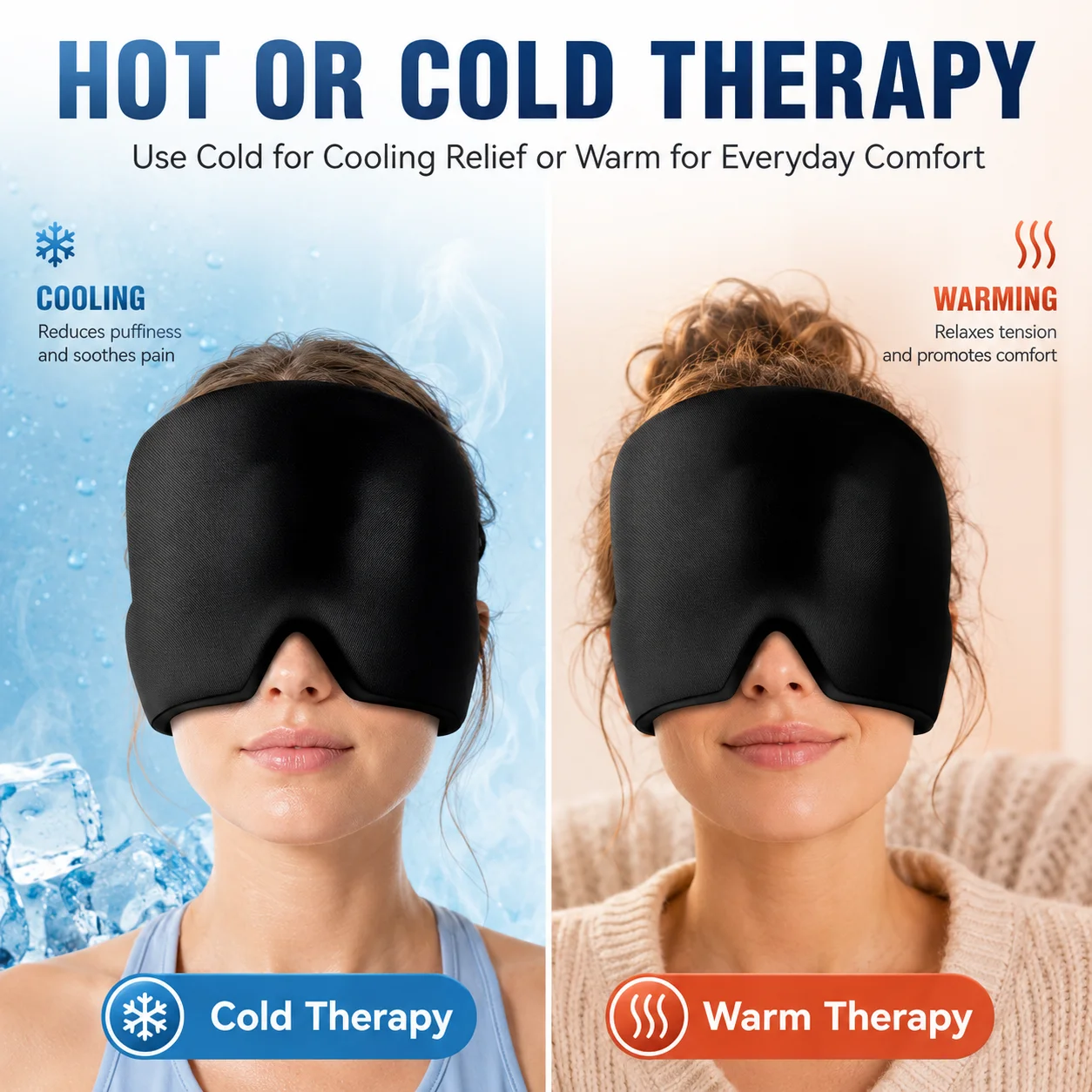 Migraine Relief Ice Head Wrap  - Under Eye Gel review and price