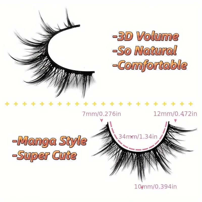 5 Pairs Manga Anime False Eyel - Eyelash Extension Japanese Style review and price
