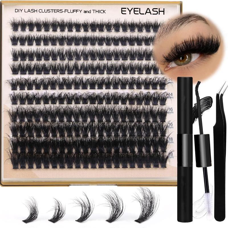 New Fluffy Thick Lash Clusters - Eyelash Extension Cluster review and price