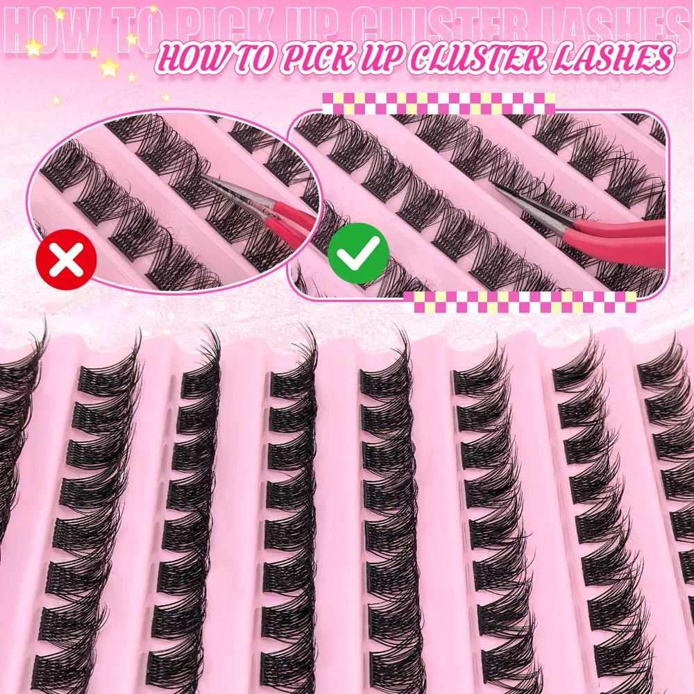Natural Look False Eyelashes W - Eyelash Extension Cluster review and price