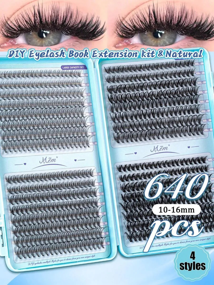 640pcs Mixed 10D-60D Lash Clus - Eyelash Extension Volume review and price
