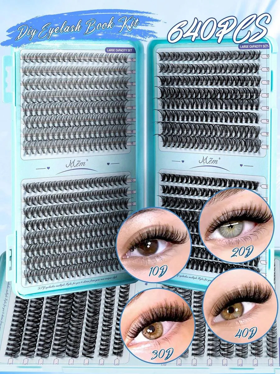 640pcs Mixed 10D-60D Lash Clus - Eyelash Extension Volume review and price
