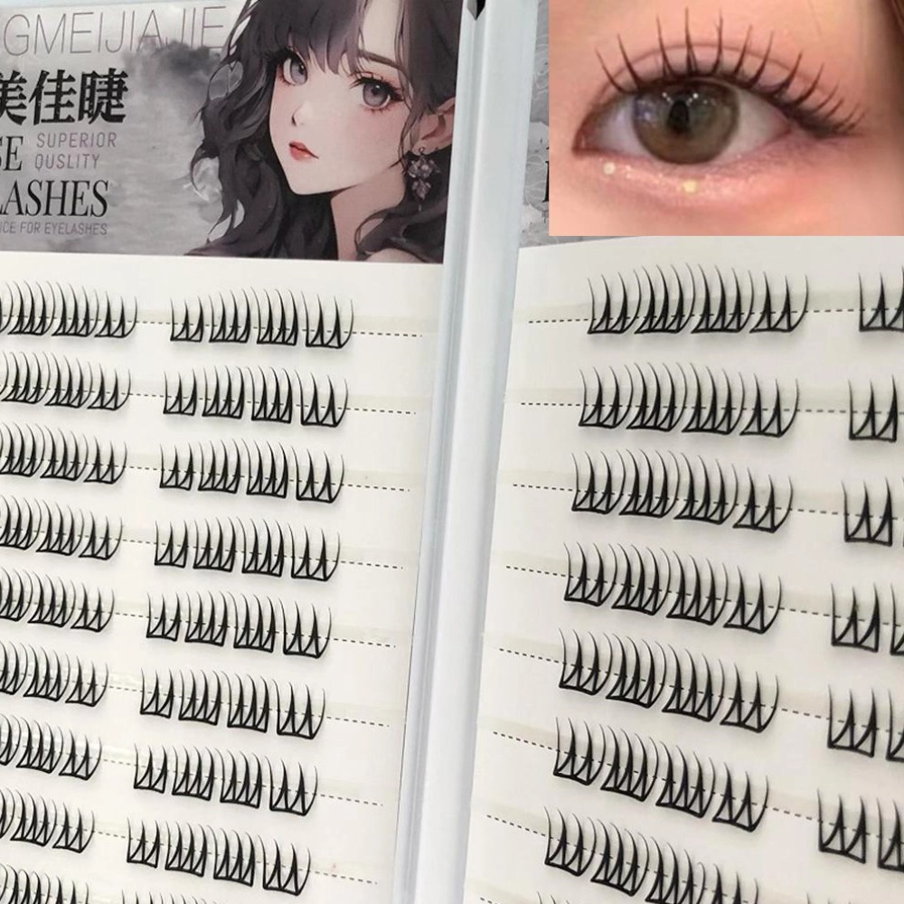U Shape Glue-free False Eyelas - Eyelash Extension Korean review and price