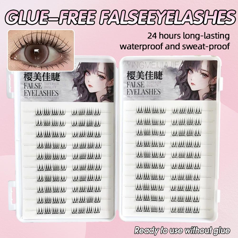 U Shape Glue-free False Eyelas - Eyelash Extension Korean review and price