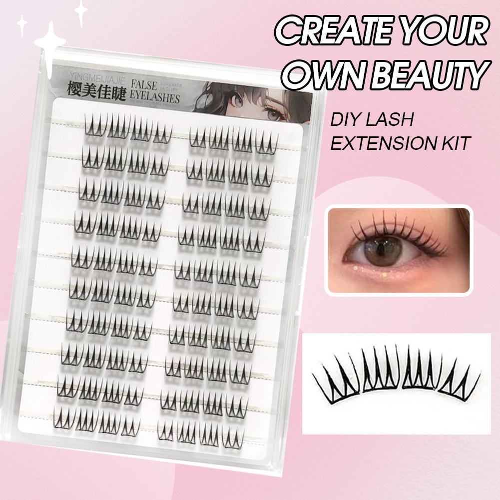 U Shape Glue-free False Eyelas - Eyelash Extension Korean review and price