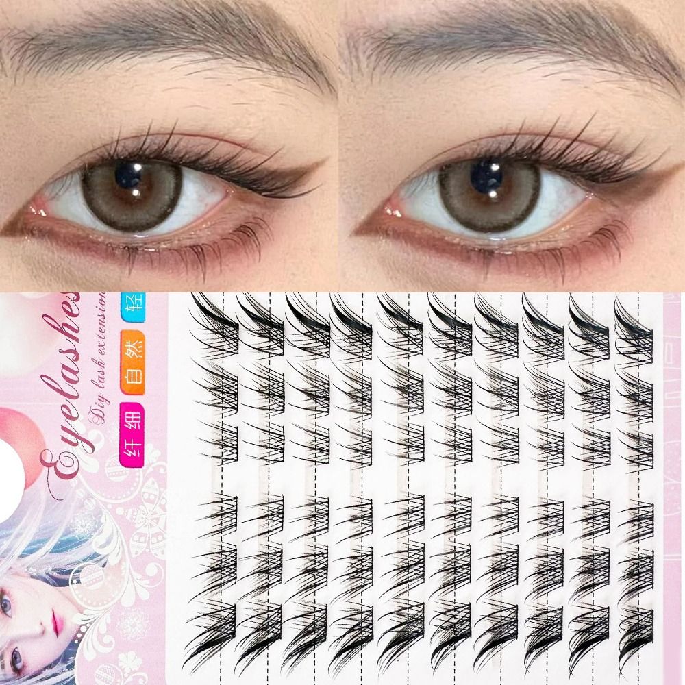 3D Cat Eye Clusters Lashes Nat - Eyelash Extension For Asian Eyes review and price