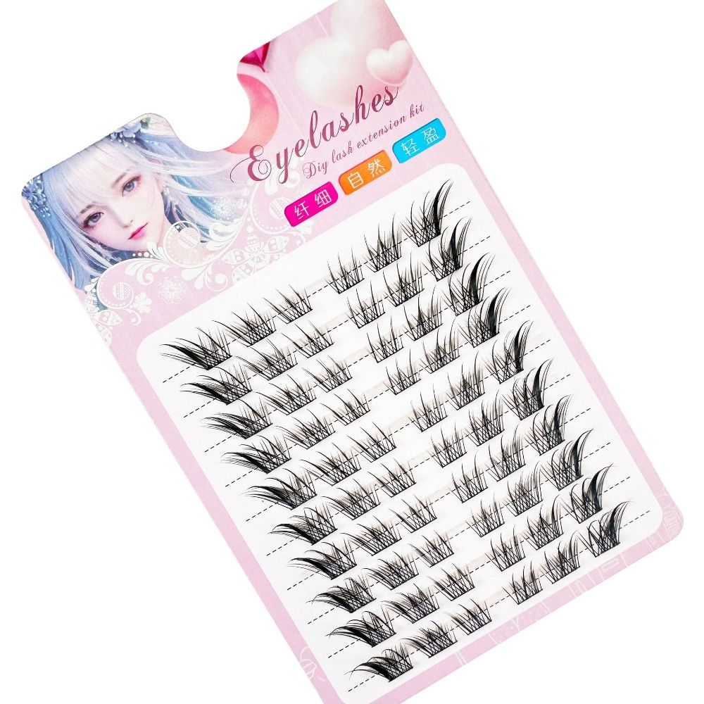 3D Cat Eye Clusters Lashes Nat - Eyelash Extension For Asian Eyes review and price
